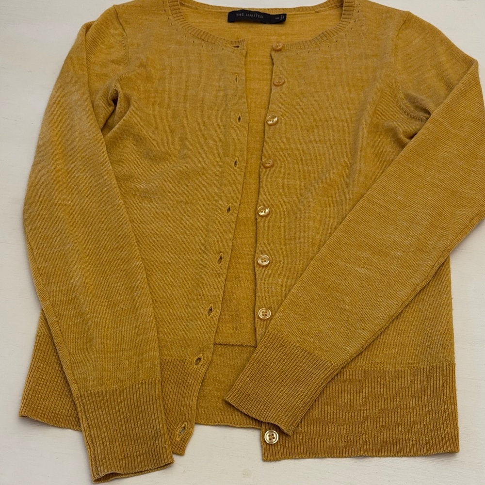 J. Crew Golden Cardigan Sweater